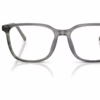 Dolce&Gabbana DG3445 3479 - Transparent Grey On Striped Grey eyeglasses front view