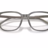 Dolce&Gabbana DG3445 3479 - Transparent Grey On Striped Grey eyeglasses angle view