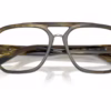 Dolce&Gabbana DG3447 3066 - Striped Green eyeglasses angle view