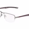 Flexon E1182 073 - Matte Light Gunmetal eyeglasses angle view