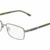 Flexon H6092 313 - Olive eyeglasses angle view