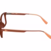 Lacoste L3665 800 - Transparent Dark Orange Lumi eyeglasses side view