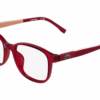 Lacoste L3667 615 - Transparent Red eyeglasses angle view