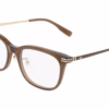 Lacoste L4020LB 200 - Transparent Dark Brown eyeglasses angle view