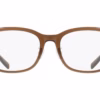Lacoste L4020LB 200 - Transparent Dark Brown eyeglasses front view