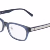 Lacoste L4021LB 410 - Transparent Blue eyeglasses angle view