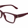 Lacoste L4024 601 - Transparent Burgundy eyeglasses angle view