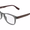 Lacoste L4029 038 - Transparent Grey eyeglasses angle view