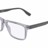 Lacoste L4030 038 - Transparent Grey eyeglasses angle view