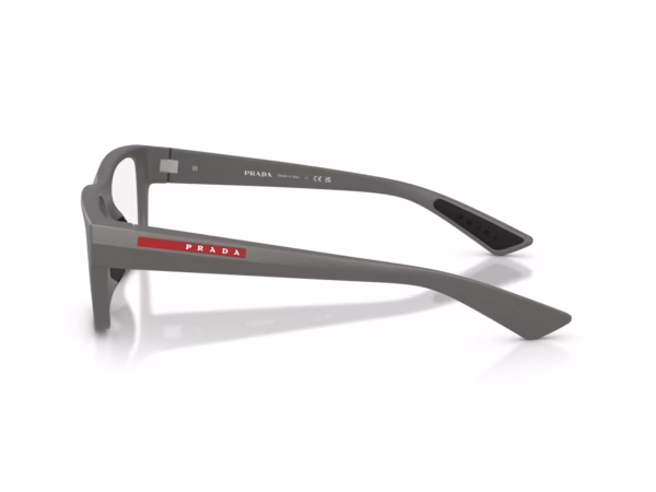 Prada Linea Rossa PS 02TV 16X1O1 - Metal Grey eyeglasses side view