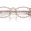 Ray-Ban RX5457D 8449 - Transparent Light Brown eyeglasses angle view