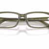 Ray-Ban RX5458D 8501 - Transparent Green eyeglasses angle view