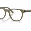 Ray-Ban RX5461D 8501 - Transparent Green eyeglasses angle view