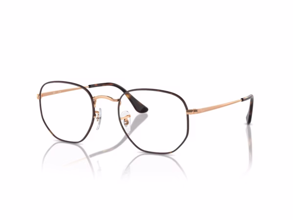 Ray-Ban RX6448 3176 - Havana on Rose Gold