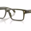 Versace VE3391U 5542 - Dark Green Transparent eyeglasses angle view