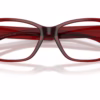 Versace VE3392 5540 - Transparent Burgundy eyeglasses angle view