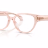 Versace VE3394D 5339 - Transparent Pink eyeglasses angle view