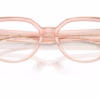 Versace VE3394D 5339 - Transparent Pink eyeglasses angle view