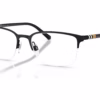 Burberry BE1323 1213 - Black Rubber eyeglasses angle view