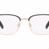 Burberry BE1338D 1017 - Matte Black/Gold eyeglasses angle view