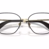 Burberry BE1390 1326 - Light Gold / Black eyeglasses angle view