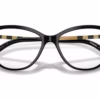 Burberry BE2280 3001 - Black eyeglasses angle view