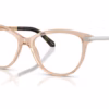Burberry BE2280 3358 - Transparent Peach eyeglasses angle view