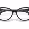 Burberry BE2291 3977 - Black/Print Tb/Crystal eyeglasses angle view