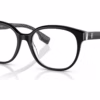 Burberry BE2332 3977 - Black/Print Tb/Crystal eyeglasses angle view