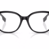 Burberry BE2332 3977 - Black/Print Tb/Crystal eyeglasses front view