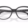 Burberry BE2332 3977 - Black/Print Tb/Crystal eyeglasses angle view