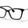 Burberry BE2348 3001 - Black eyeglasses angle view