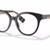 Burberry BE2356F 3942 - Black eyeglasses angle view