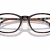 Burberry BE2371D 4102 - Top Dark Havana/Check Brown eyeglasses angle view