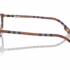 Burberry BE2371D 4102 - Top Dark Havana/Check Brown eyeglasses side view