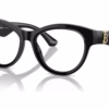 Burberry BE2404F 3001 - Black eyeglasses angle view