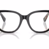 Burberry BE2415F 4121 - Top Black On Vintage Check eyeglasses front view