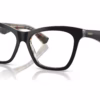 Burberry BE2416F 4121 - Top Black On Vintage Check eyeglasses angle view