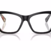 Burberry BE2416F 4121 - Top Black On Vintage Check eyeglasses front view