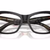 Burberry BE2416F 4121 - Top Black On Vintage Check eyeglasses angle view