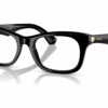 Burberry BE2422F 3001 - Black eyeglasses angle view