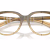 Burberry BE2439F 4201 - Check Beige eyeglasses angle view