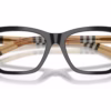 Burberry BE2440F 4161 - Black eyeglasses angle view