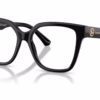 Burberry BE2443F 3001 - Black eyeglasses angle view