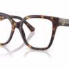 Burberry BE2443F 3002 - Dark Havana eyeglasses angle view
