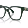 Burberry BE2443F 4203 - Green eyeglasses angle view