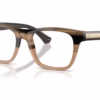 Burberry BE2445F 4207 - Striped Beige eyeglasses angle view