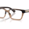 Burberry BE2453F 4207 - Striped Beige eyeglasses angle view