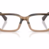 Burberry BE2453F 4207 - Striped Beige eyeglasses front view
