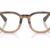 Burberry BE2454F 4207 - Striped Beige eyeglasses front view